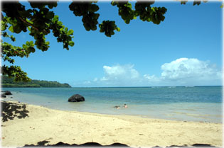 Kauai: első strandolás