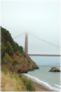 Golden Gate in the mist